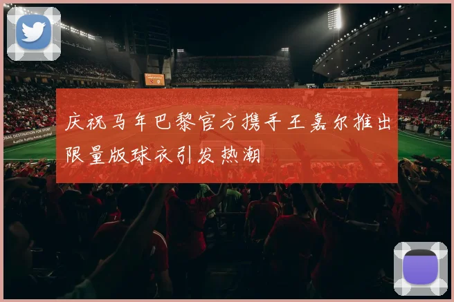 庆祝马年巴黎官方携手王嘉尔推出限量版球衣引发热潮
